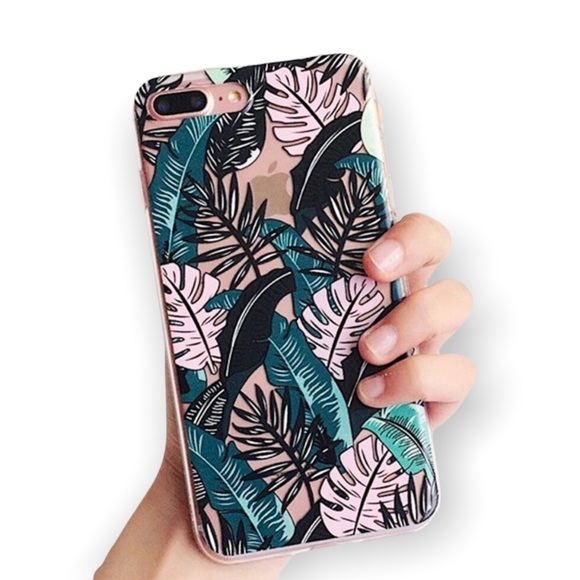 Accessories - NEW iPhone 6+/6s+ Tropical Floral Clear Soft Case
